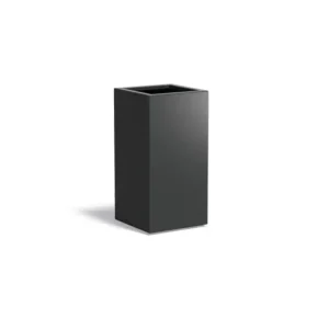 Actieprijs Adezz Carrez Aluminium Plantenbak Vierkant 50 x 50 x 100 cm Zwartgrijs