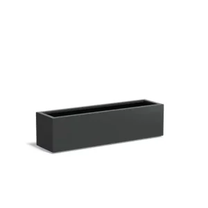 Adezz Carrez Aluminium Plantenbak Rechthoek 150 x 40 x 40 cm Zwartgrijs Gratis Retour