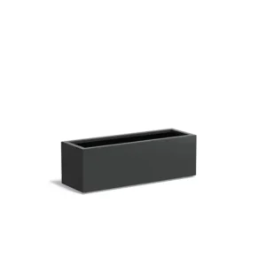 Dagaanbieding Adezz Carrez Aluminium Plantenbak Rechthoek 120 x 40 x 40 cm Zwartgrijs
