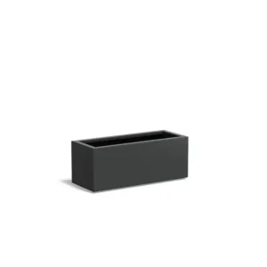 Laatste Kans Adezz Carrez Aluminium Plantenbak Rechthoek 100 x 40 x 40 cm Zwartgrijs