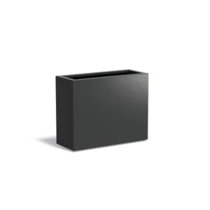 Snelle Levering Adezz Carrez Aluminium Plantenbak Rechthoek 100 x 40 x 80 cm Zwartgrijs