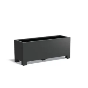 Voordeelprijs Adezz Carrez Aluminium Plantenbak met Poten Rechthoek 150 x 50 x 60 cm Zwartgrijs