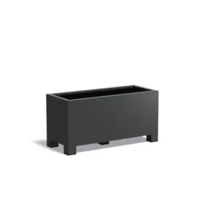 Nieuw Adezz Carrez Aluminium Plantenbak met Poten Rechthoek 120 x 50 x 60 cm Zwartgrijs