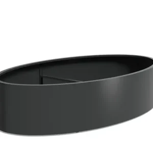 Seizoensaanbieding Adezz Ellipse Aluminium Plantenbak Ovaal 280 x 160 x 60 cm Zwartgrijs