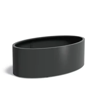 Alleen Vandaag Adezz Ellipse Aluminium Plantenbak Ovaal 200 x 120 x 60 cm Zwartgrijs