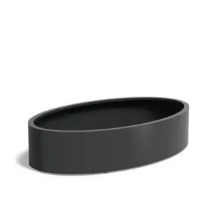 Direct Beschikbaar Adezz Ellipse Aluminium Plantenbak Ovaal 200 x 120 x 40 cm Zwartgrijs