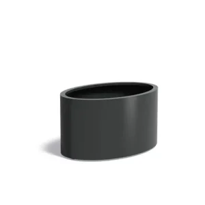 Adezz Ellipse Aluminium Plantenbak Ovaal 120 x 80 x 60 cm Zwartgrijs Merkproduct