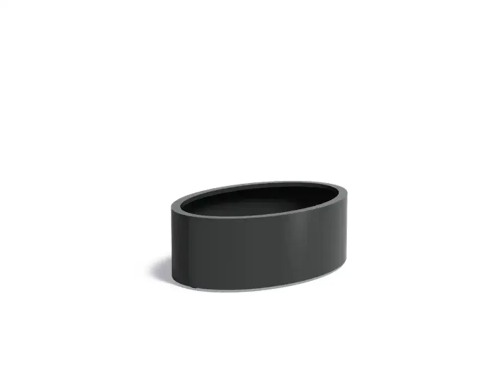 Must-Have Adezz Ellipse Aluminium Plantenbak Ovaal 120 x 80 x 40 cm Zwartgrijs