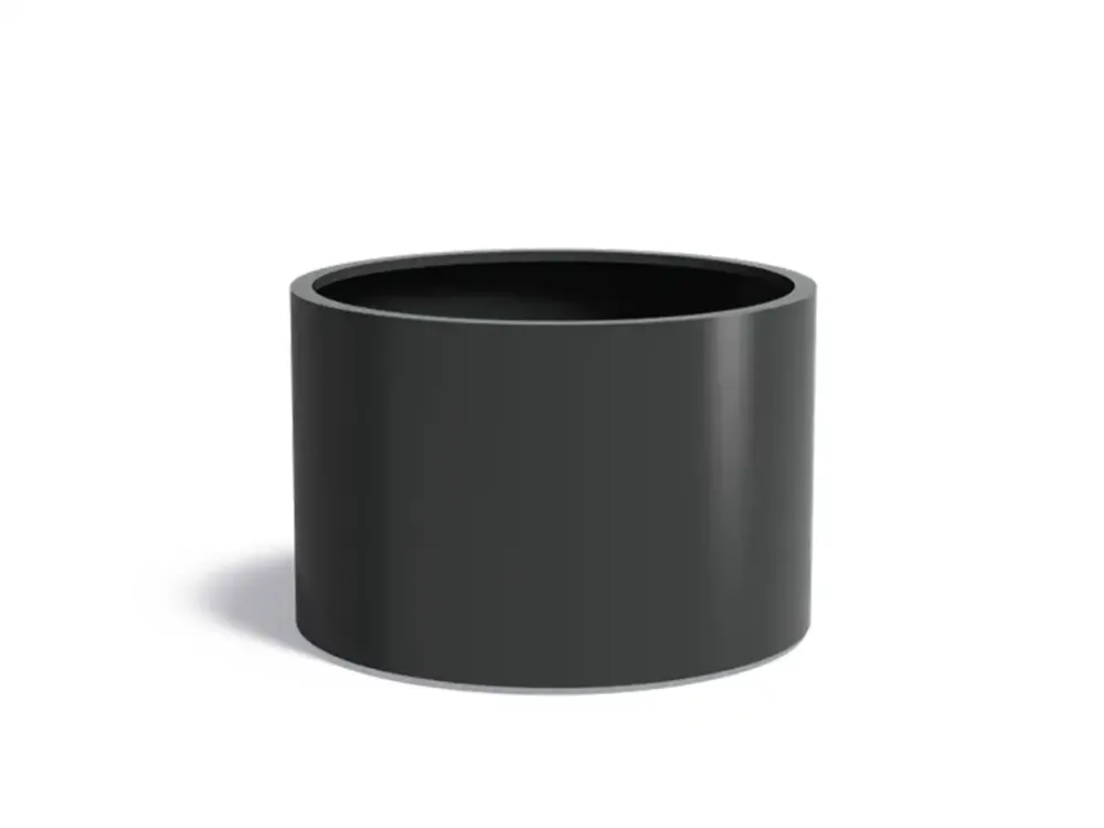 Exclusieve Aanbieding Adezz Circum Aluminium Plantenbak Rond 120 x 120 x 80 cm Zwartgrijs