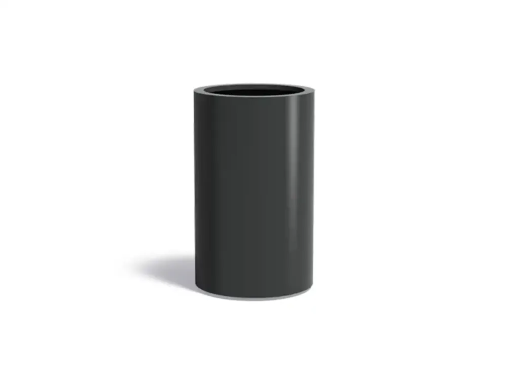 Lage Prijs Adezz Circum Aluminium Plantenbak Rond 60 x 60 x 100 cm Zwartgrijs