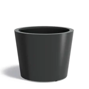 Adezz Conic Aluminium Plantenbak Rond 100 x 100 x 80 cm Zwartgrijs Flitsaanbieding