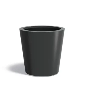 Adezz Conic Aluminium Plantenbak Rond 80 x 80 x 80 cm Zwartgrijs Direct Beschikbaar