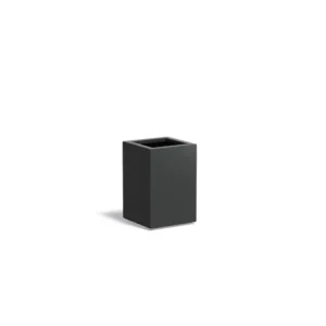 Adezz Carrez Aluminium Plantenbak Vierkant 40 x 40 x 60 cm Zwartgrijs Direct Beschikbaar