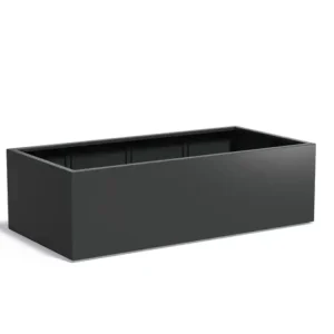 Adezz Carrez Aluminium Plantenbak Rechthoek 200 x 100 x 60 cm Zwartgrijs Goedkoop