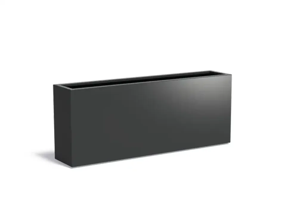 Adezz Carrez Aluminium Plantenbak Rechthoek 200 x 40 x 80 cm Zwartgrijs Koop Vandaag
