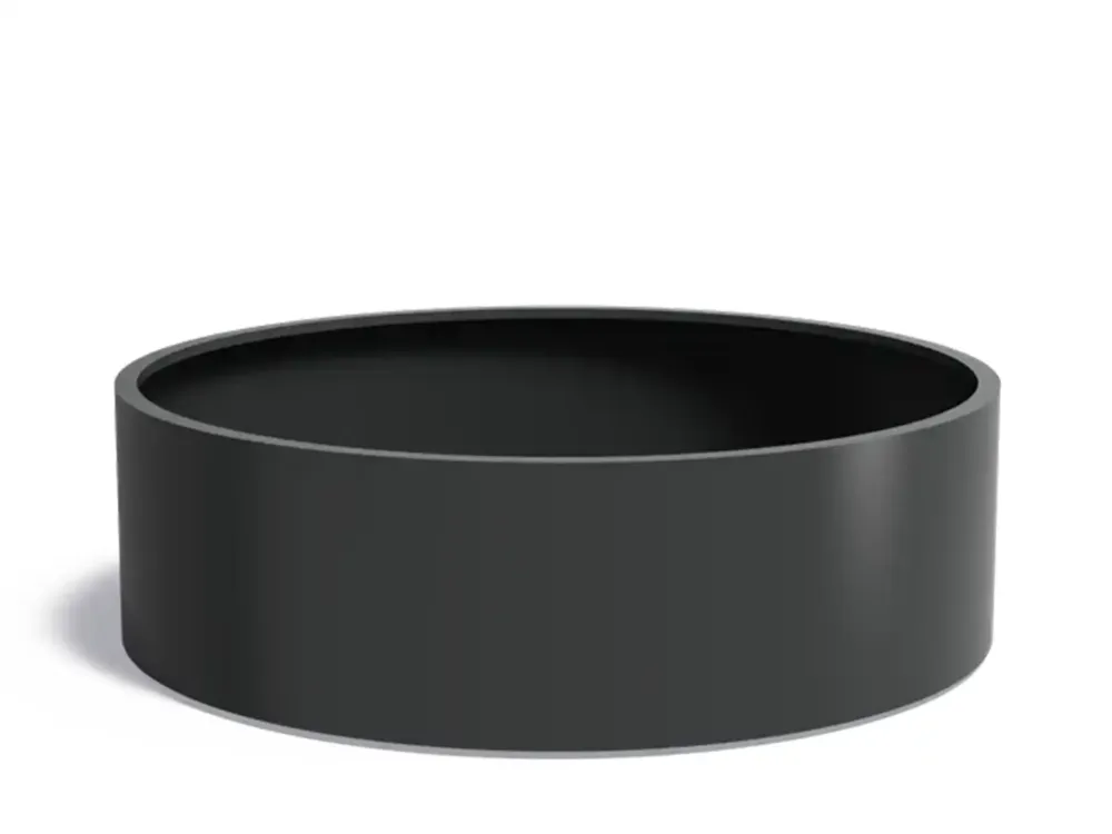 Adezz Circum Aluminium Plantenbak Rond 200 x 200 x 60 cm Zwartgrijs Weekendaanbieding