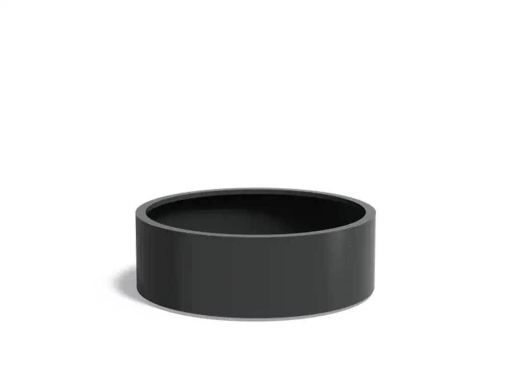 Beperkt Aanbod Adezz Circum Aluminium Plantenbak Rond 120 x 120 x 40 cm Zwartgrijs