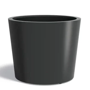 Beste Prijs Adezz Conic Aluminium Plantenbak Rond 120 x 120 x 100 cm Zwartgrijs