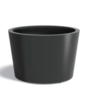 Adezz Conic Aluminium Plantenbak Rond 120 x 120 x 80 cm Zwartgrijs Must-Have