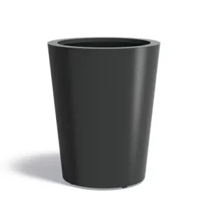 Direct Beschikbaar Adezz Conic Aluminium Plantenbak Rond 80 x 80 x 100 cm Zwartgrijs