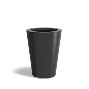 Adezz Conic Aluminium Plantenbak Rond 60 x 60 x 80 cm Zwartgrijs Gratis Retour