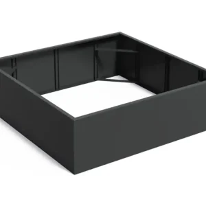 Adezz Carrez Aluminium Plantenbak Vierkant zonder Bodem 200 x 200 x 60 cm Zwartgrijs Beperkt Aanbod