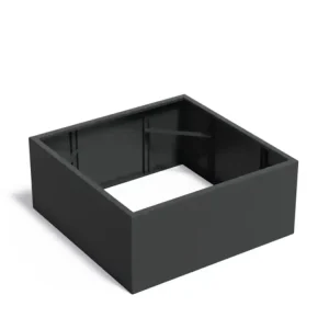 Favoriet Adezz Carrez Aluminium Plantenbak Vierkant zonder Bodem 140 x 140 x 60 cm Zwartgrijs