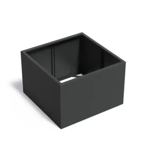 Nu Kopen Adezz Carrez Aluminium Plantenbak Vierkant zonder Bodem 120 x 120 x 80 cm Zwartgrijs