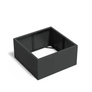 Speciale Aanbieding Adezz Carrez Aluminium Plantenbak Vierkant zonder Bodem 120 x 120 x 60 cm Zwartgrijs