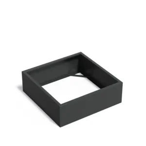 Adezz Carrez Aluminium Plantenbak Vierkant zonder Bodem 120 x 120 x 40 cm Zwartgrijs Finale Uitverkoop