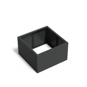 Adezz Carrez Aluminium Plantenbak Vierkant zonder Bodem 100 x 100 x 60 cm Zwartgrijs Must-Have