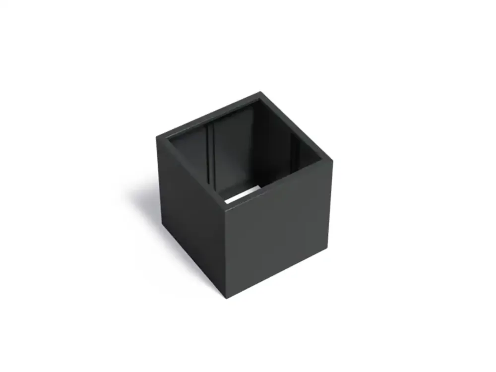 Adezz Carrez Aluminium Plantenbak Vierkant zonder Bodem 80 x 80 x 80 cm Zwartgrijs Bestel Nu