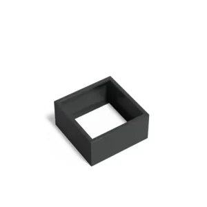 Favoriet Adezz Carrez Aluminium Plantenbak Vierkant zonder Bodem 80 x 80 x 40 cm Zwartgrijs