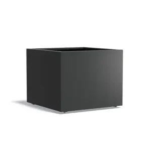 Shop Nu Adezz Carrez Aluminium Plantenbak Vierkant met Wielen 100 x 100 x 80 cm Zwartgrijs