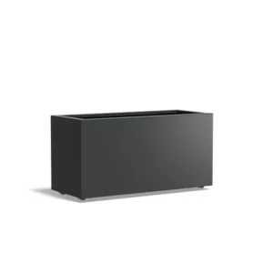 Weekendaanbieding Adezz Carrez Aluminium Plantenbak Rechthoek met Wielen 120 x 50 x 60 cm Zwartgrijs