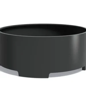 Adezz Circum Aluminium Plantenbak Rond met Poten 200 x 200 x 80 cm Zwartgrijs Rechtstreeks Van De Fabrikant