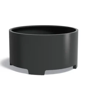 Adezz Circum Aluminium Plantenbak Rond met Poten 150 x 150 x 80 cm Zwartgrijs Betrouwbaar