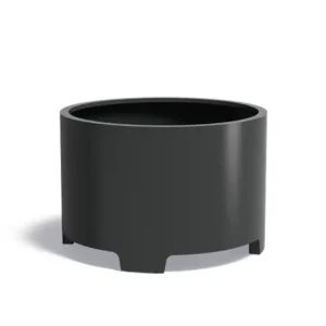Adezz Circum Aluminium Plantenbak Rond met Poten 120 x 120 x 80 cm Zwartgrijs Laatste Versie