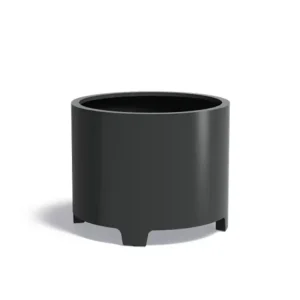 Lage Prijs Adezz Circum Aluminium Plantenbak Rond met Poten 100 x 100 x 80 cm Zwartgrijs