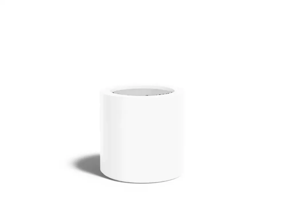 Favoriet Adezz Circum Plantenbak Polyester Rond Recht 60 x 60 x 60 cm Verkeerswit