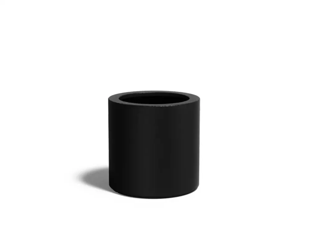 Adezz Circum Plantenbak Polyester Rond Recht 60 x 60 x 60 cm Gitzwart Gratis Retour