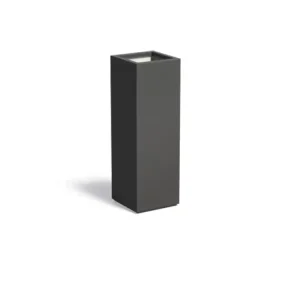 Shop Nu Adezz Carrez Plantenbak Polyester Vierkant 40 x 40 x 120 cm Zwartgrijs