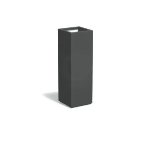Adezz Carrez Plantenbak Polyester Vierkant 40 x 40 x 120 cm Antracietgrijs Nieuw