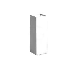 Adezz Carrez Plantenbak Polyester Vierkant 40 x 40 x 120 cm Verkeerswit Op = Op