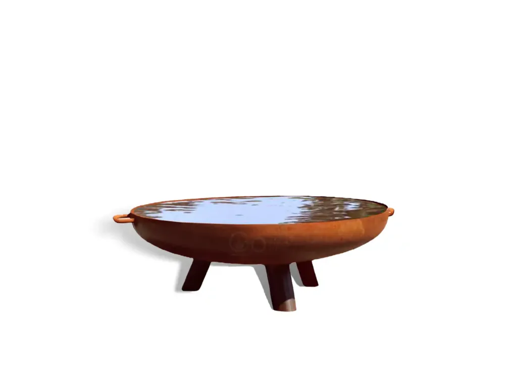 GoFire Lev Waterschaal cortenstaal 60 cm - vogel drinkschaal - groot vogelbad tuin Premium