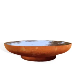 Dagaanbieding GoFire Oda Waterschaal cortenstaal 120 cm - vogel drinkschaal - groot vogelbad