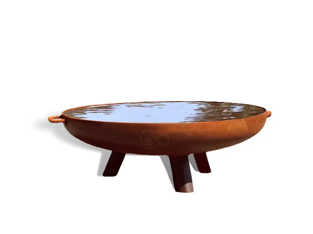 GoFire Lev Waterschaal cortenstaal 120 cm - vogel drinkschaal - groot vogelbad tuin Must-Have