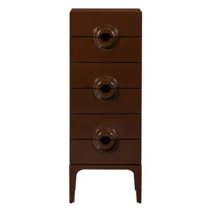WOOOD Merge ladekast 6 lades hout bruin-rood Direct Verzonden