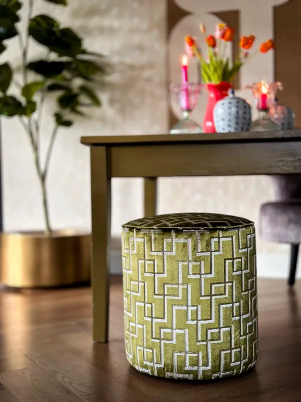 Hete Deal Luxe velvet poef Luna