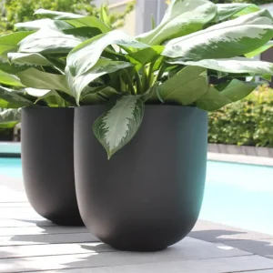 Bloempot Ducos big black voor binnen & buiten Speciale Aanbieding